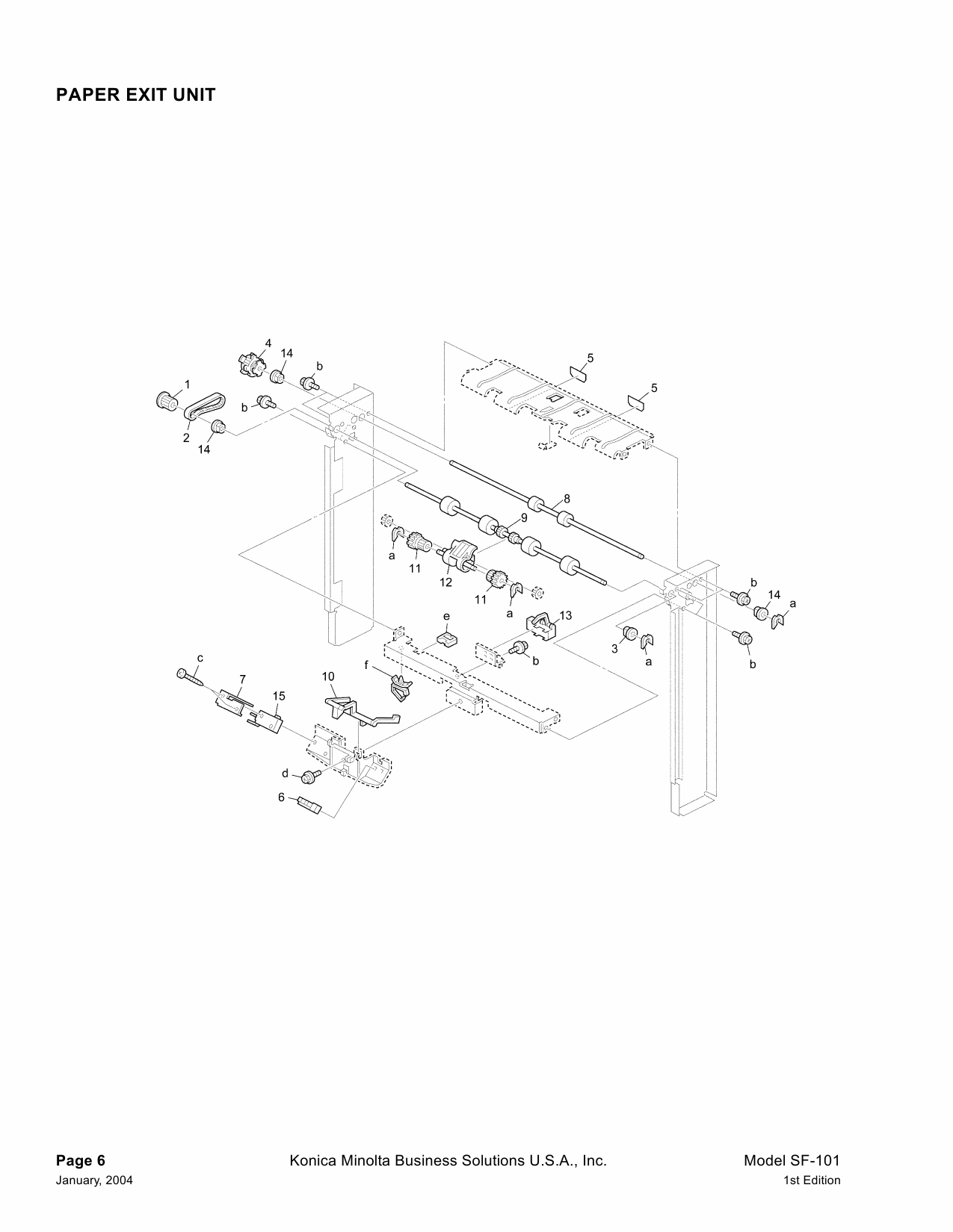 Konica-Minolta Options SF-101 Parts Manual-5